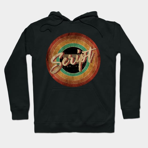 The Script Vintage Circle Art Hoodie by antongg